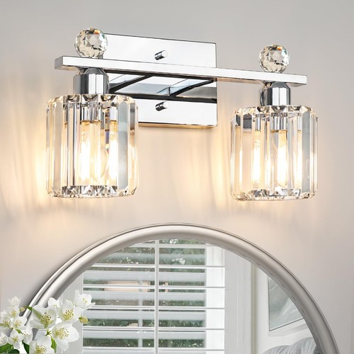 Light silvery bathroom - 2-light,